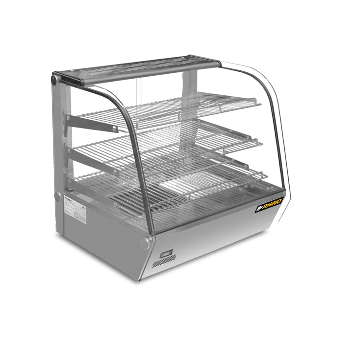 Vitrina Caliente Sobre Mostrador 160L Rhino VICAMO-160L