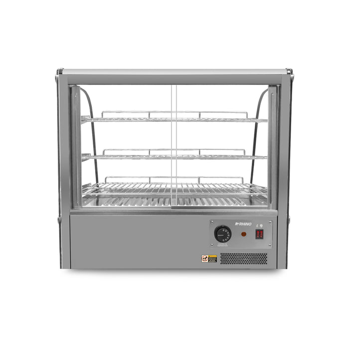 Vitrina Caliente Sobre Mostrador 160L Rhino VICAMO-160L