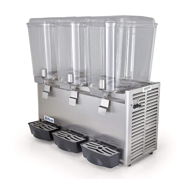 Despachador de Bebidas 3 Tazones de 18L c/u Polar DB-18X3