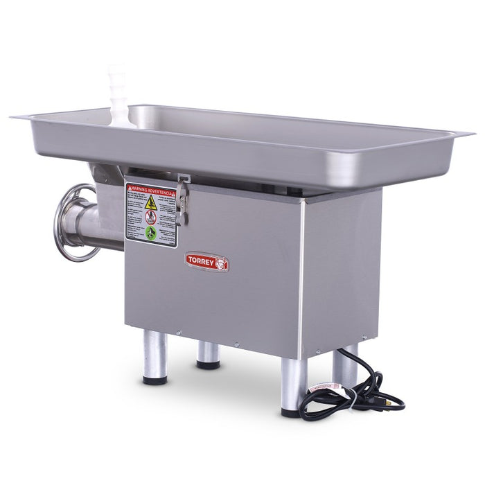 Molino Carne Para Mesa Acero Inox 1HP 110V Torrey M-22-RSS-1