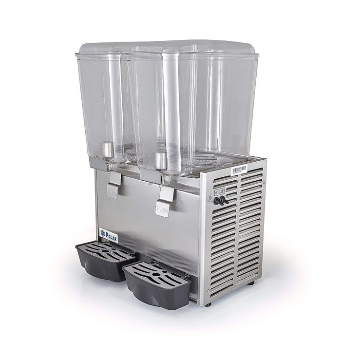 Despachador de Bebidas 2 Tazones de18L c/u Polar DB-18X2