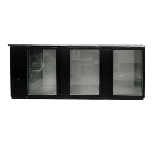 ASBER ABBC-94G-HC Refrigerador Contrabarra Vinil Negro 3 Puertas de Cristal 26.4 Pies3 Envio Cobrar Refrigeracion ASBER 