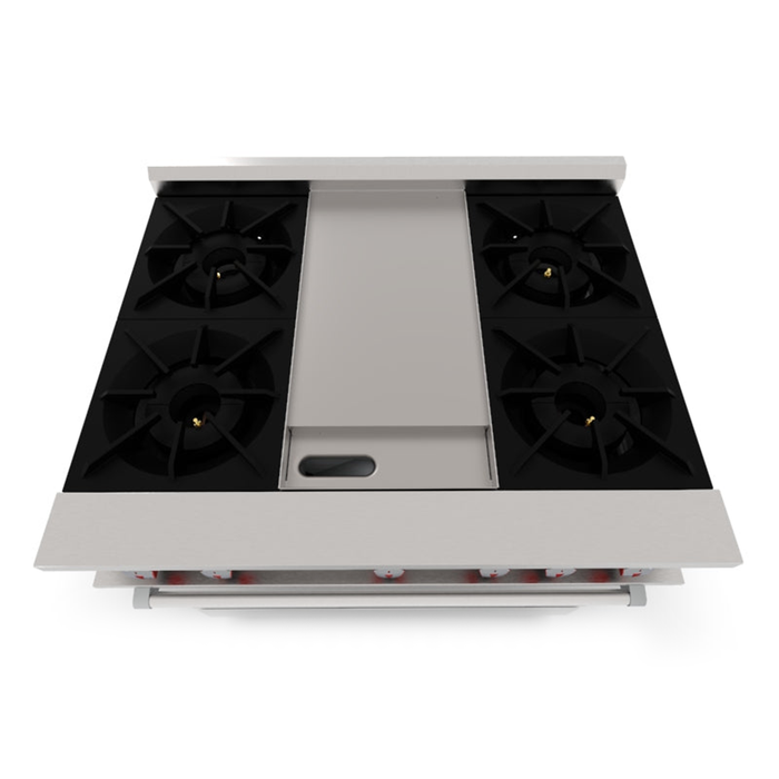 Estufa 4 Quemadores, Horno y Plancha Drago CG-41P