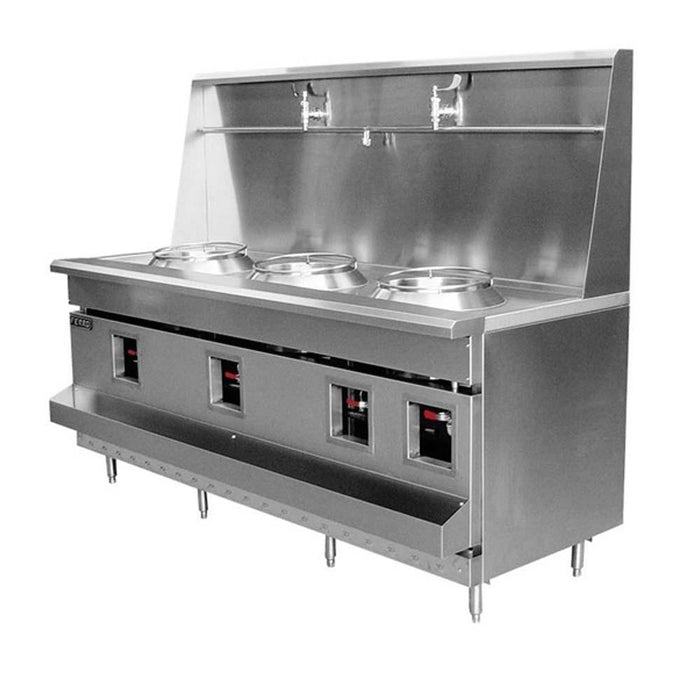 Ferro 23151605 Estufa Wok 3 Quemadores Acero Inoxidable Ferro