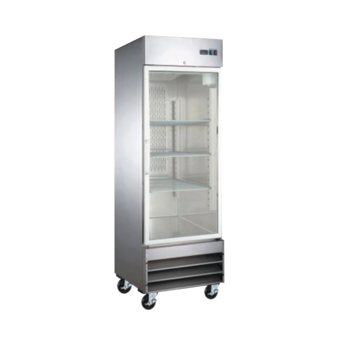 Refrigerador 1 Puerta De Cristal 20.5 Pies Icehaus RV-1PC-SS-01