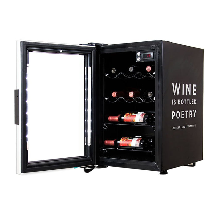 Refrigerador Cava de Vinos Negro 10 Botellas 1.9 Pies Imbera 1024301 CAVA DE VINOS