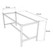 INMEZA BM4/1-B Base Esmaltada Plegable para Equipo 4 Enteros (sin entrepano) BASES INMEZA 