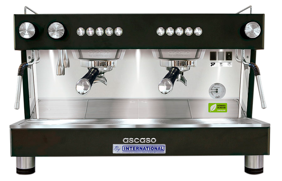 Cafetera Barista T Zero Negra Acero Inoxidable ASCASO BT.99