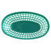 ISBW PLBK938G Canastilla Oval Verde en Polipropileno 9-3/8 pg Utensilios ISBW 