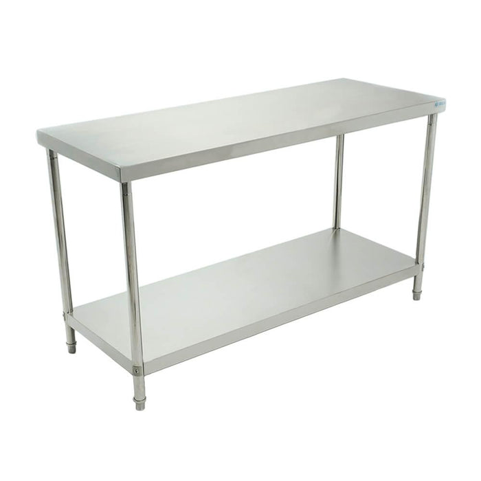MIGSA BN-W03/150 Mesa de Trabajo Tipo Isla de Acero Inoxidable con Entrepaño 1.50 Metros Envio por Cobrar Mesas / Gabinetes / Cubiertas MIGSA 