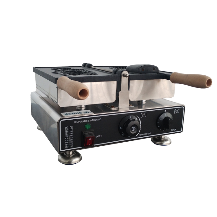 Waflera En Forma De Taiyaky (Forma Cono Para Rellenar) 1,600W 110V Migsa WTM-1