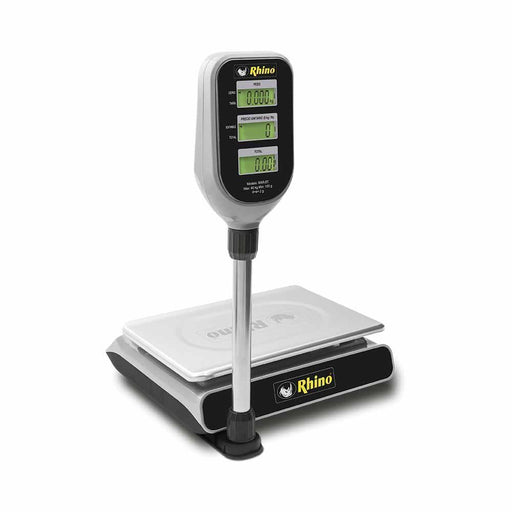 Rhino BAR-8T Báscula Mostrador Torreta Recargable Backlight Acero Inoxidable 40 kg Básculas Rhino 