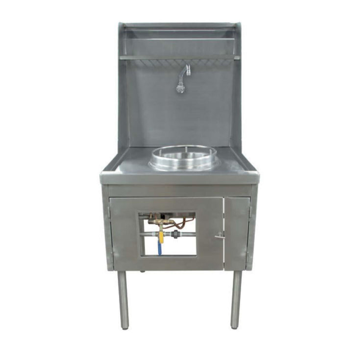 Estufa Wok 1 Quemador Acero Inoxidable San-Son ZEWOKS-061