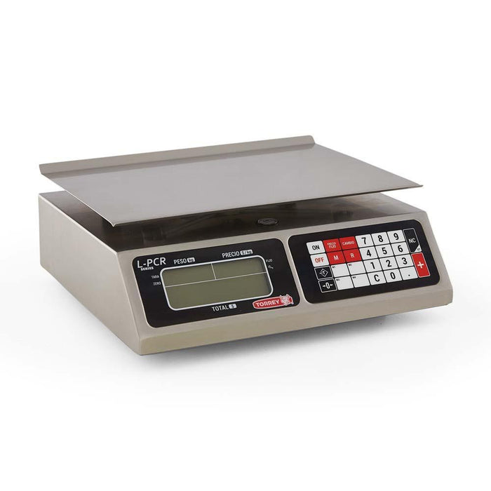 Báscula Digital Memorias de Precios, Funcion de Caja Regitradora Acero Inox 20kg Torrey PCR20-N