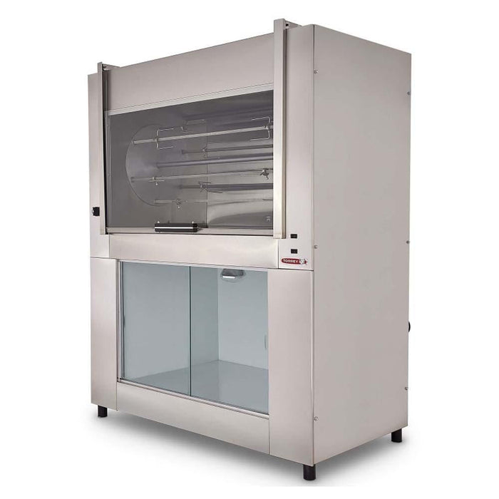 Rosticero Gas Acero Inox 6 Varillas 48 Pollos Torrey RT48