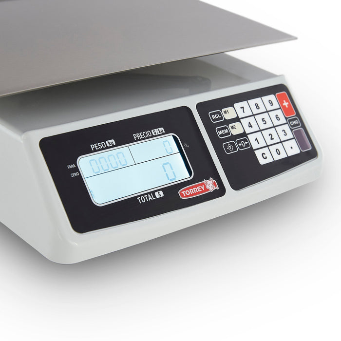 Báscula Digital, Tri-Rango Para Mayor Exactitud Acero Inox 30kg Torrey SX-30 PRO